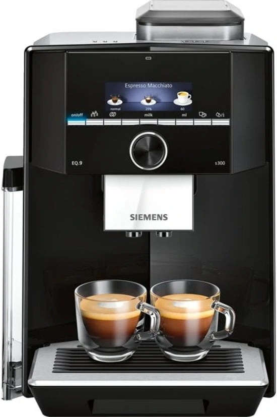 Siemens EQ9+ TI923309RW met twee kopjes koffie