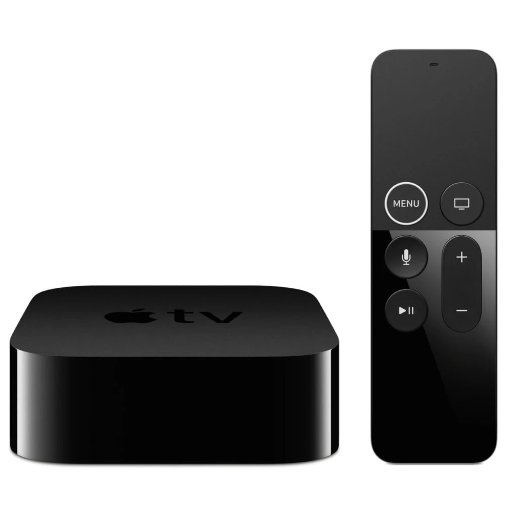 Apple Tv Kastje Met Afstandsbediening Ernaast