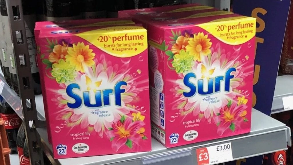 Waspoeder in een Britse supermarkt