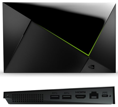 Nvidia Shield boven- en zijaanzicht