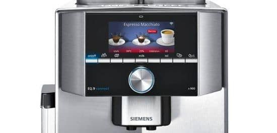 Siemens EQ bediening, vooraanzicht
