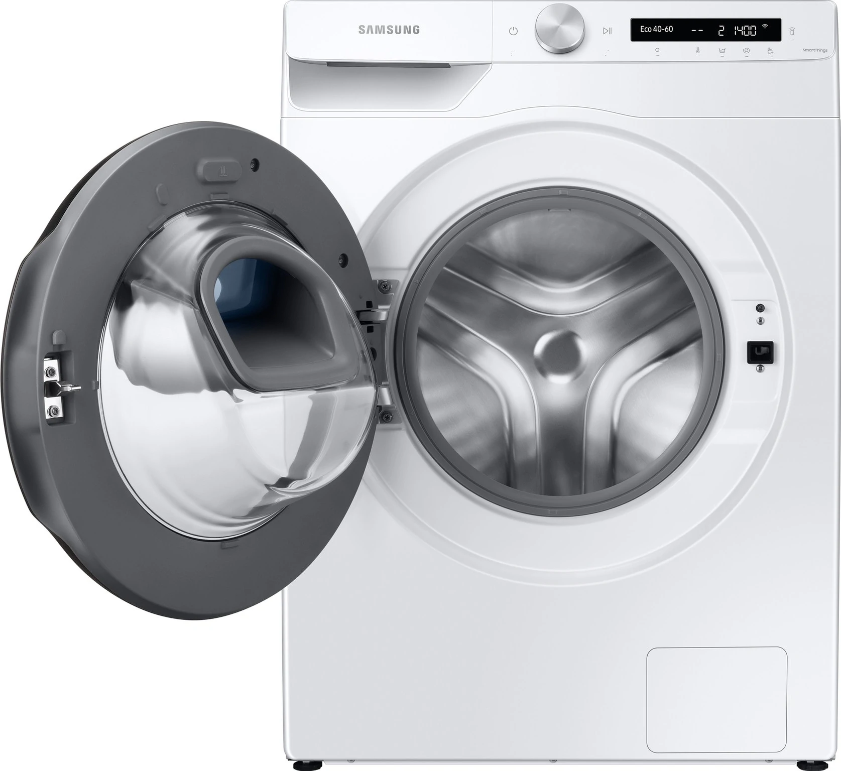 Samsung Addwash wasmachine met open deur, vooraanzicht