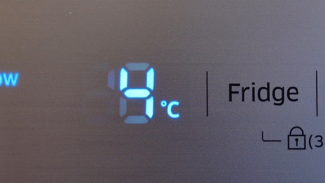 Koelkast temperatuur digitaal display in de deur