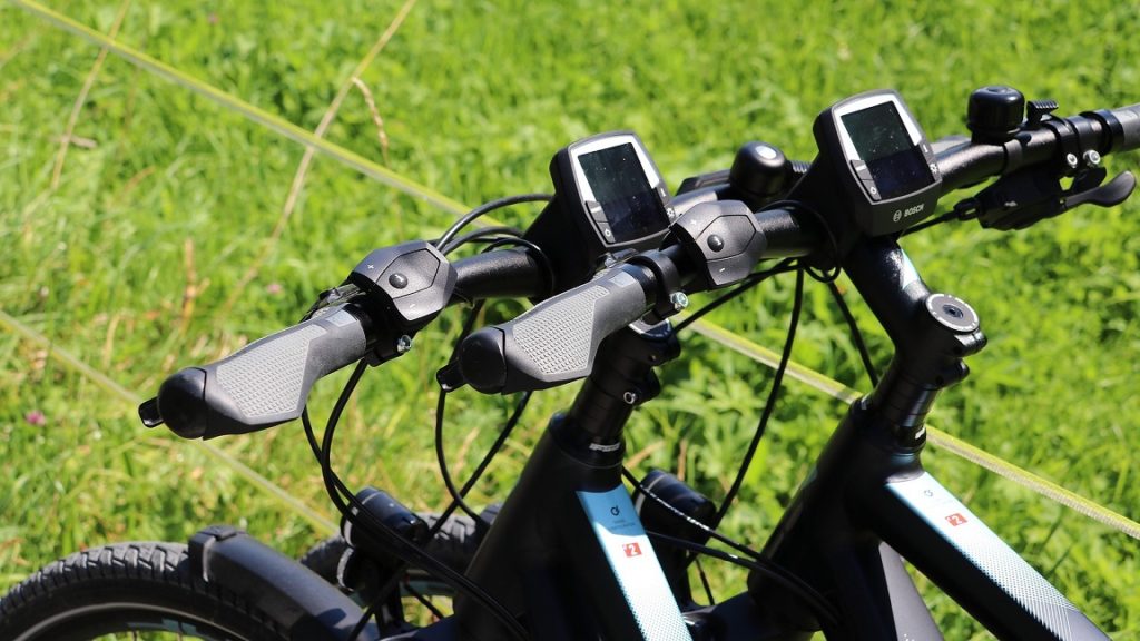 E-bikes met fietscomputers erop